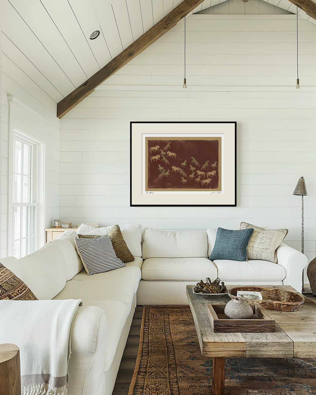 "The Horses" Framed Matted Print Wall Art by ChiChi Décor