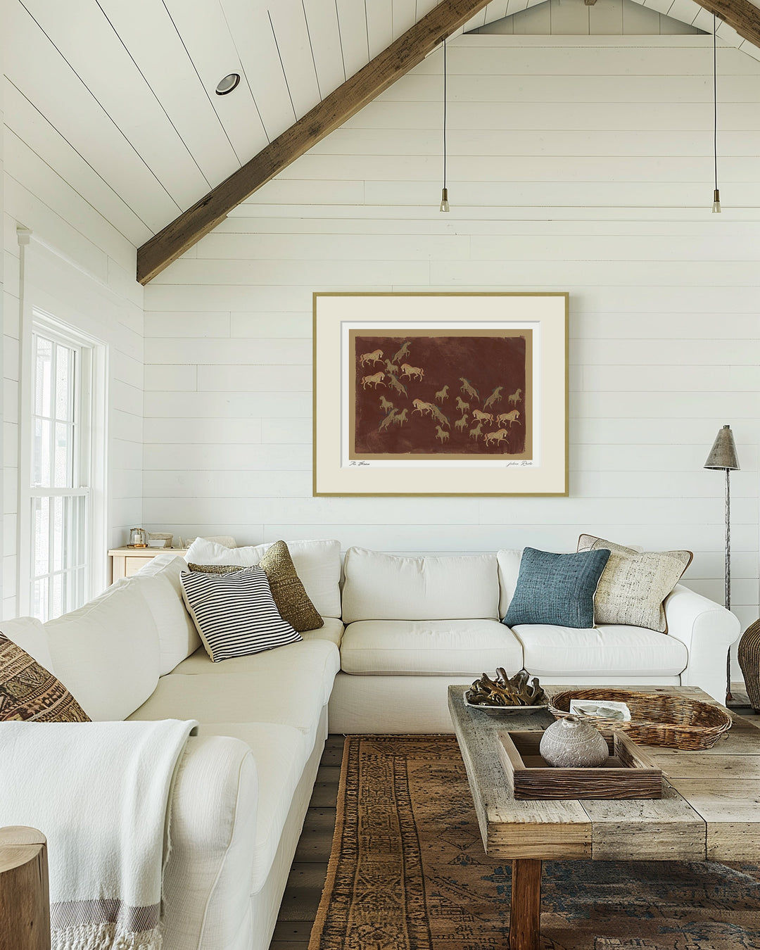 "The Horses" Framed Matted Print Wall Art by ChiChi Décor