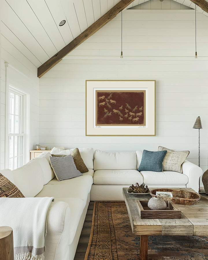 "The Horses" Framed Matted Print Wall Art by ChiChi Décor