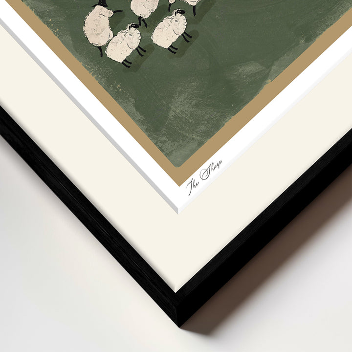 "The Sheep" Framed Matted Print Wall Art by ChiChi Décor