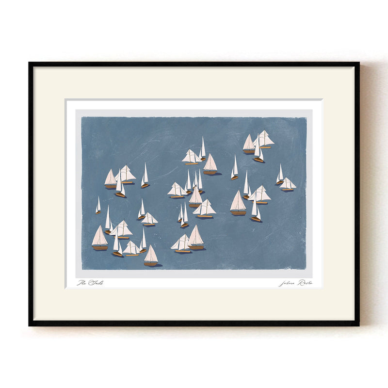 "The Sails" Framed Matted Print Wall Art by ChiChi Décor