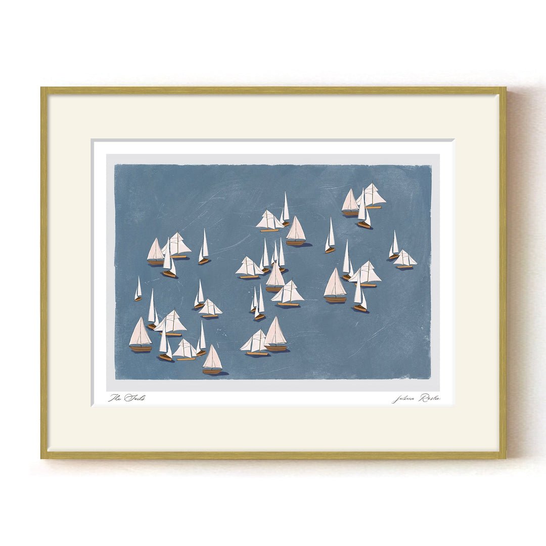 "The Sails" Framed Matted Print Wall Art by ChiChi Décor