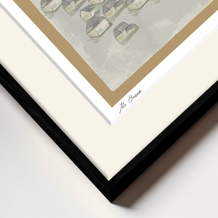 "The Barns" Framed Matted Print Wall Art by ChiChi Décor