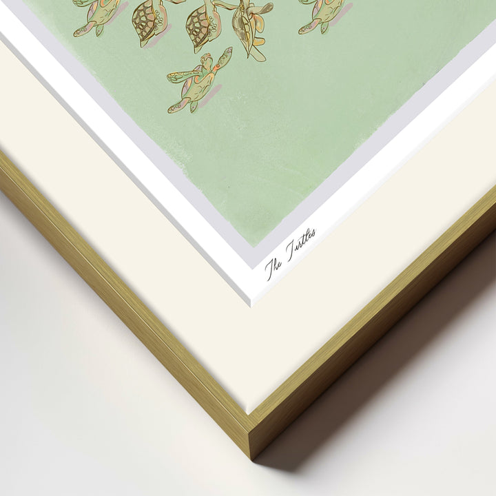 "The Turtles" Framed Matted Print Wall Art by ChiChi Décor