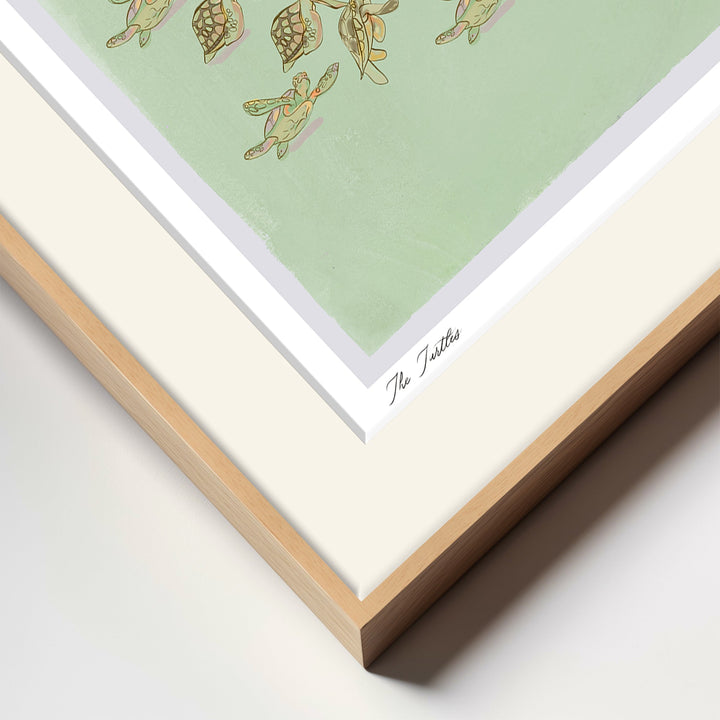 "The Turtles" Framed Matted Print Wall Art by ChiChi Décor