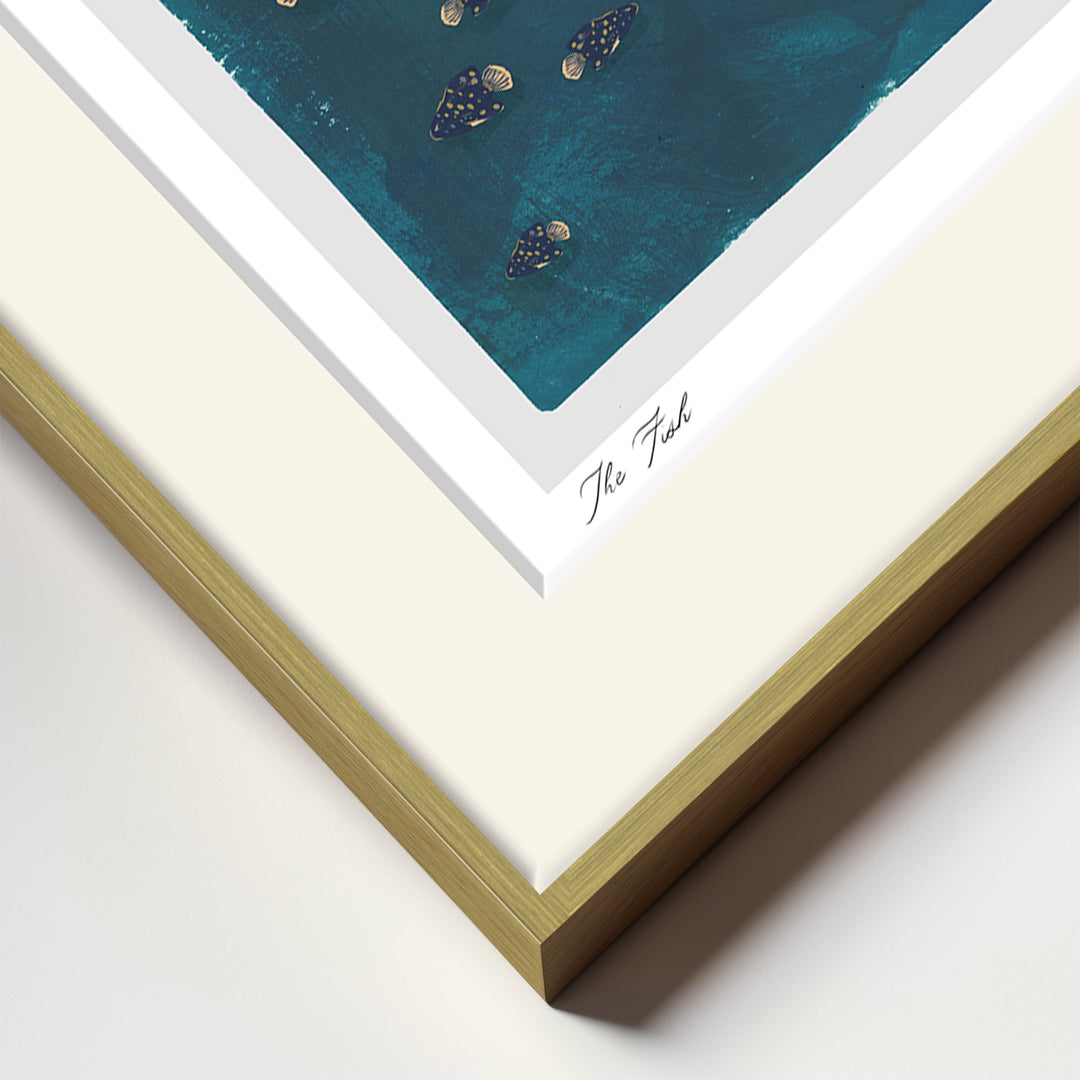 "The Fish" Framed Matted Print Wall Art by ChiChi Décor