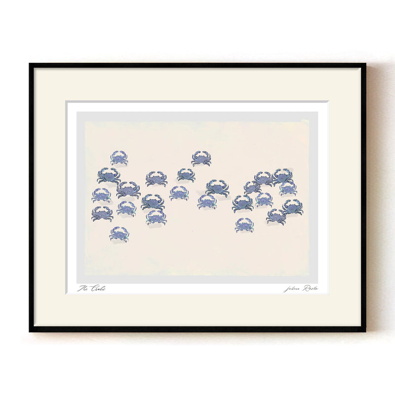 "The Crabs" Framed Matted Print Wall Art by ChiChi Décor