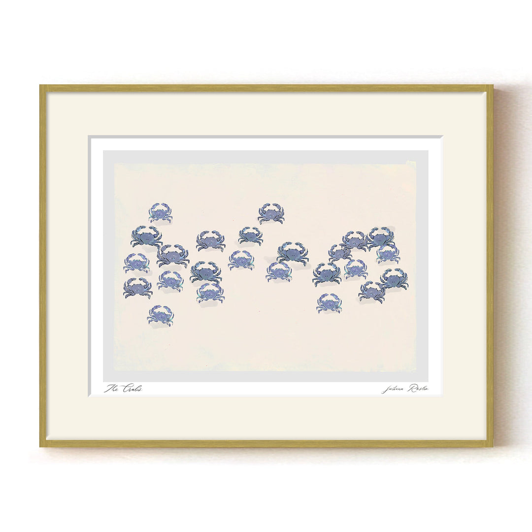 "The Crabs" Framed Matted Print Wall Art by ChiChi Décor