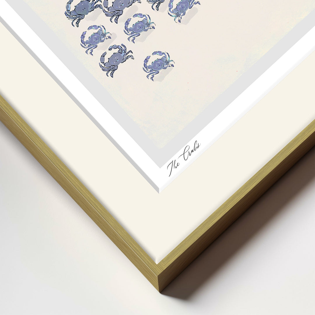 "The Crabs" Framed Matted Print Wall Art by ChiChi Décor