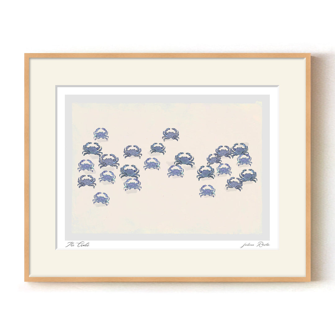 "The Crabs" Framed Matted Print Wall Art by ChiChi Décor