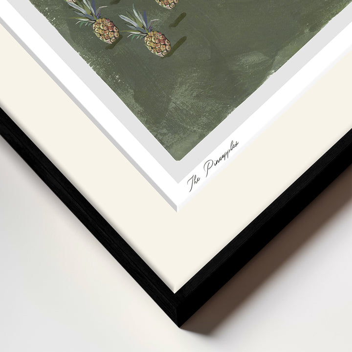 "The Pineapples" Framed Matted Print Wall Art by ChiChi Décor