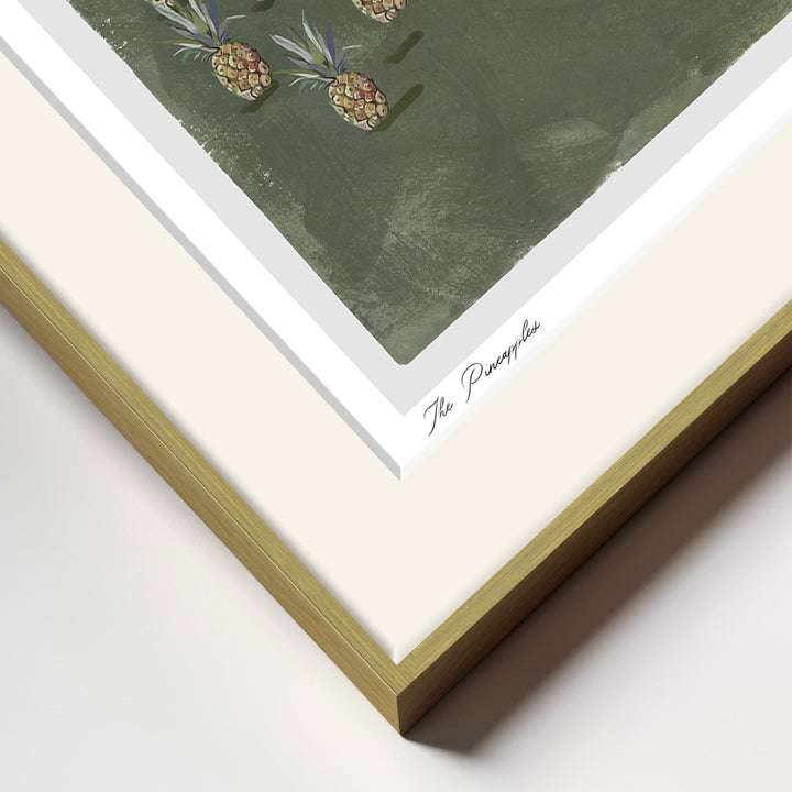 "The Pineapples" Framed Matted Print Wall Art by ChiChi Décor