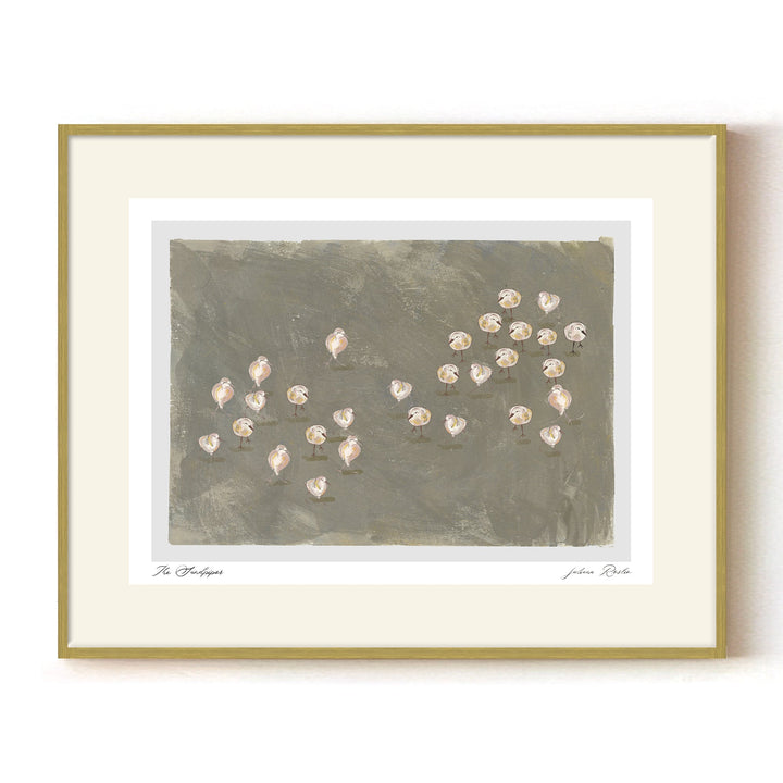 "The Sandpipers" Framed Matted Print Wall Art by ChiChi Décor
