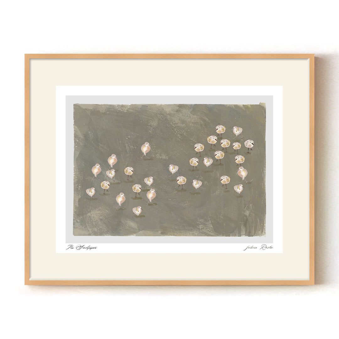 "The Sandpipers" Framed Matted Print Wall Art by ChiChi Décor