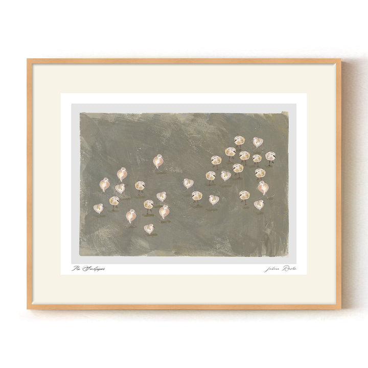 "The Sandpipers" Framed Matted Print Wall Art by ChiChi Décor