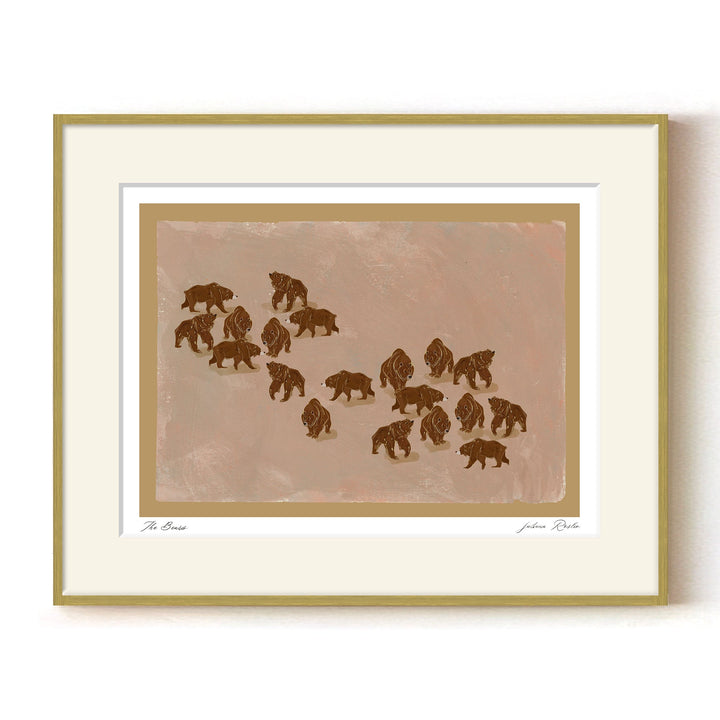 "The Bears" Framed Matted Print Wall Art by ChiChi Décor