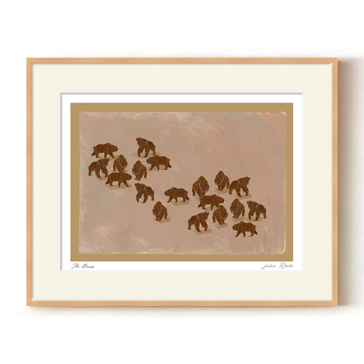 "The Bears" Framed Matted Print Wall Art by ChiChi Décor
