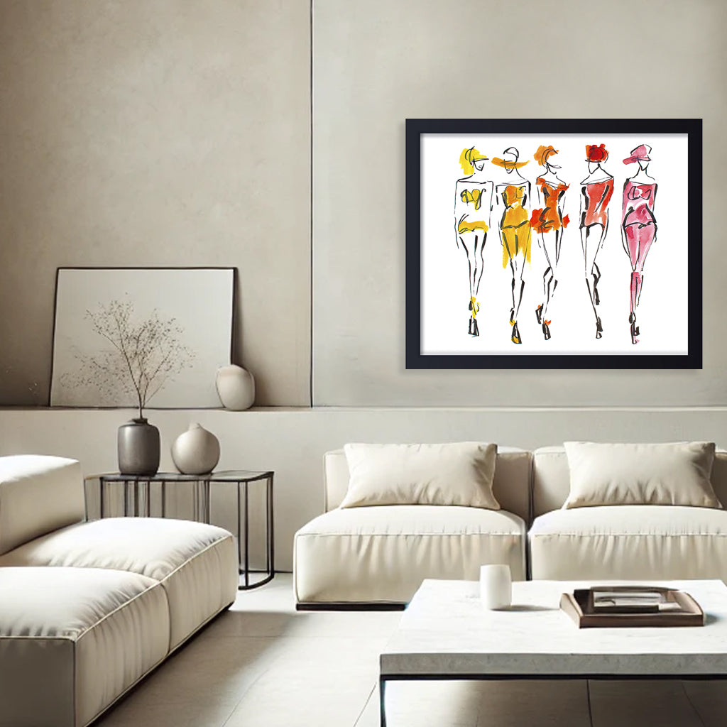 'Tangerine' Framed Print Wall Art