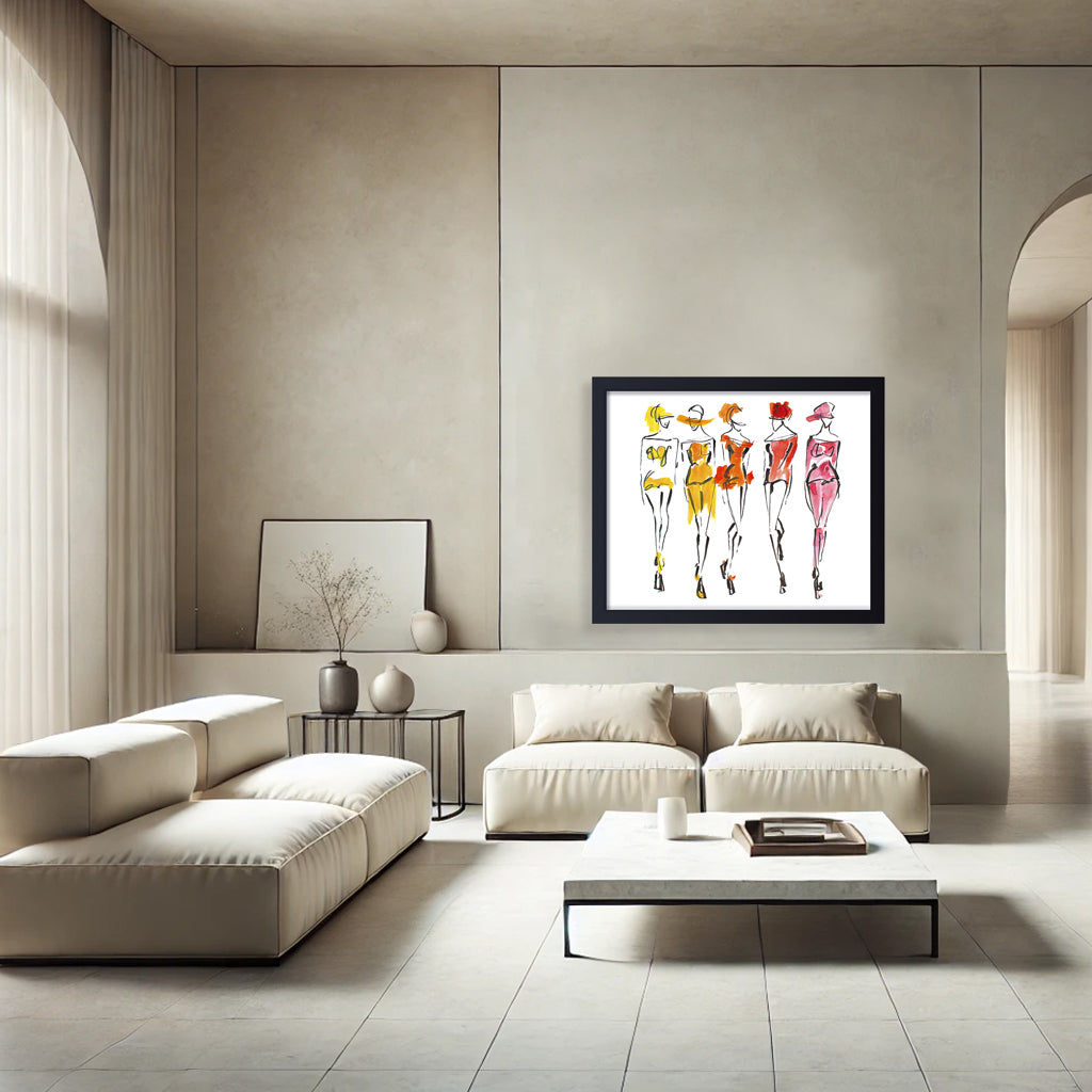 'Tangerine' Framed Print Wall Art