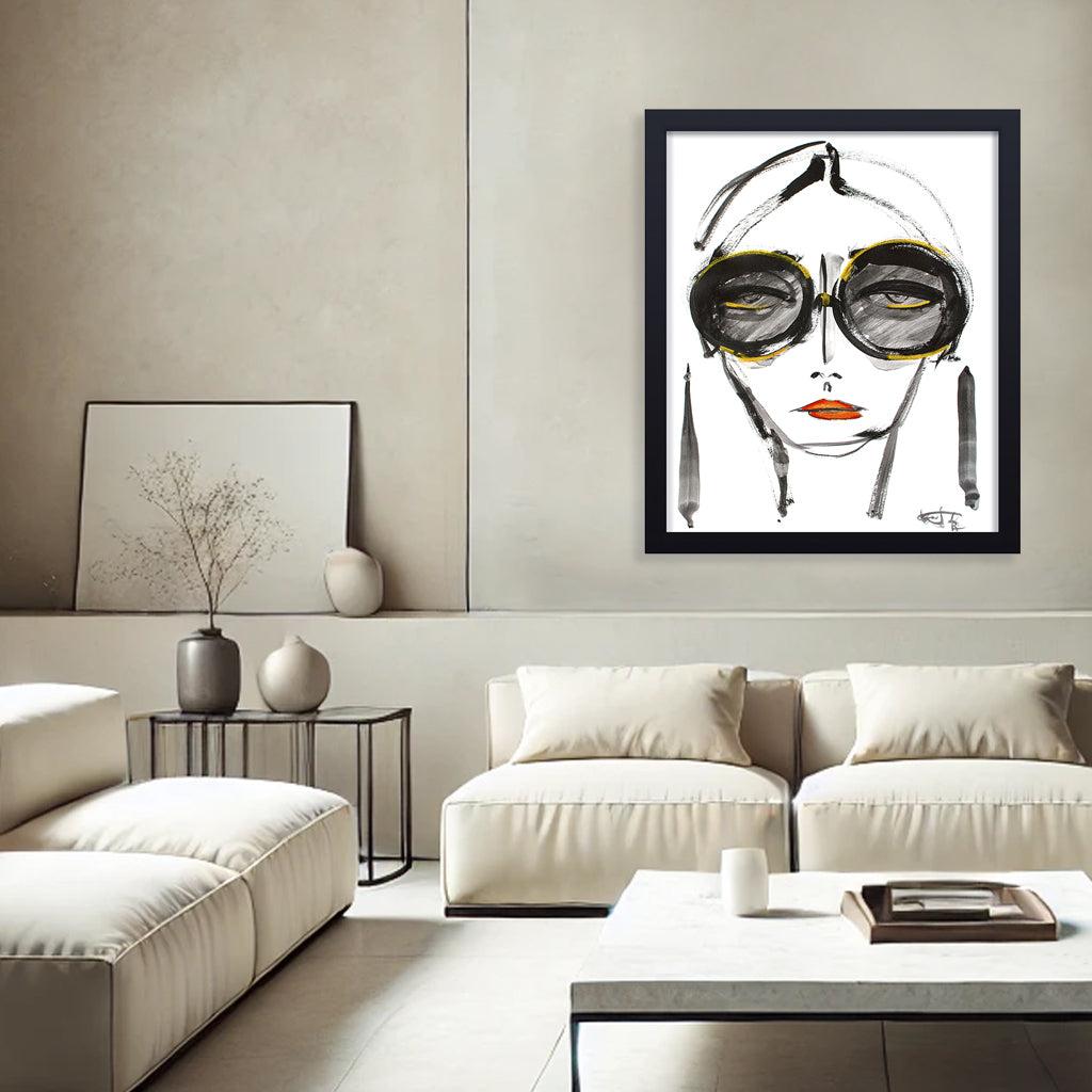 'Not Now' Framed Print Wall Art