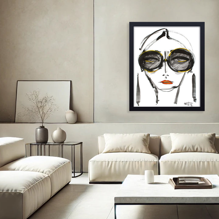 'Not Now' Framed Print Wall Art