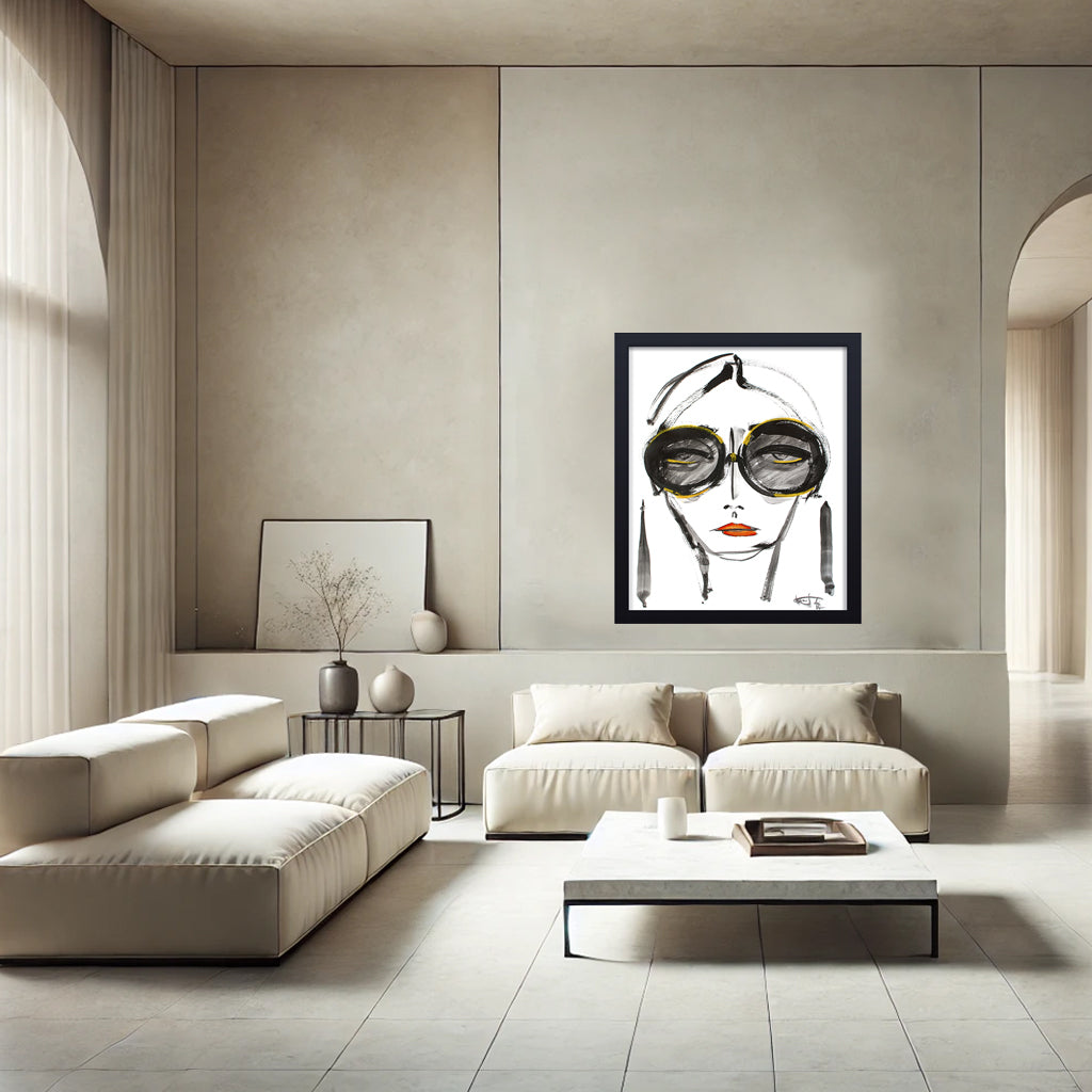 'Not Now' Framed Print Wall Art