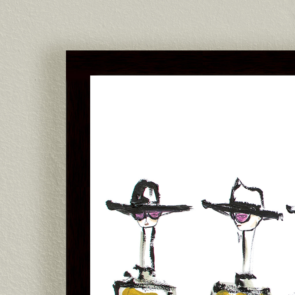 'Hats And Slacks' Framed Print Wall Art