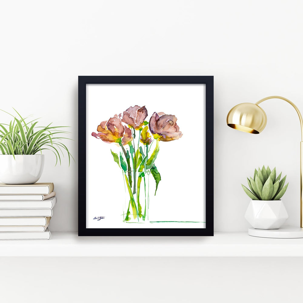 Tulips No.2' Framed Print Wall Art ready to hang wall art