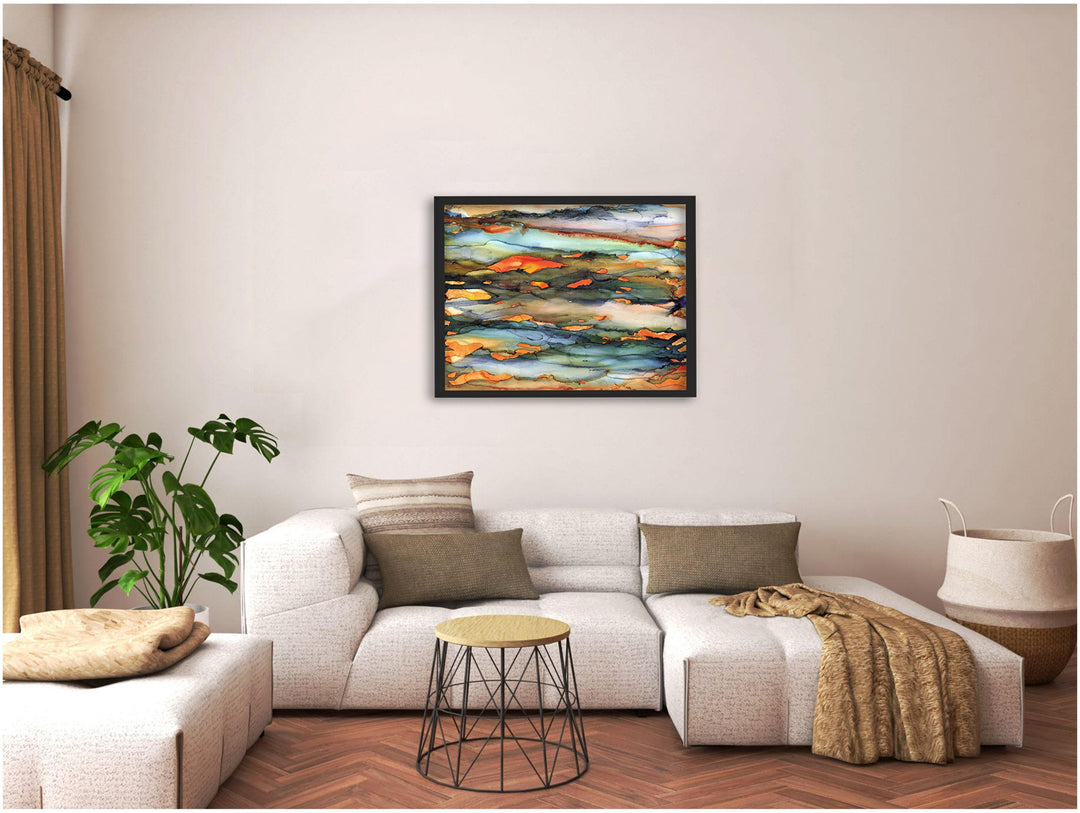 "Methane" Framed Matted Print Wall Art