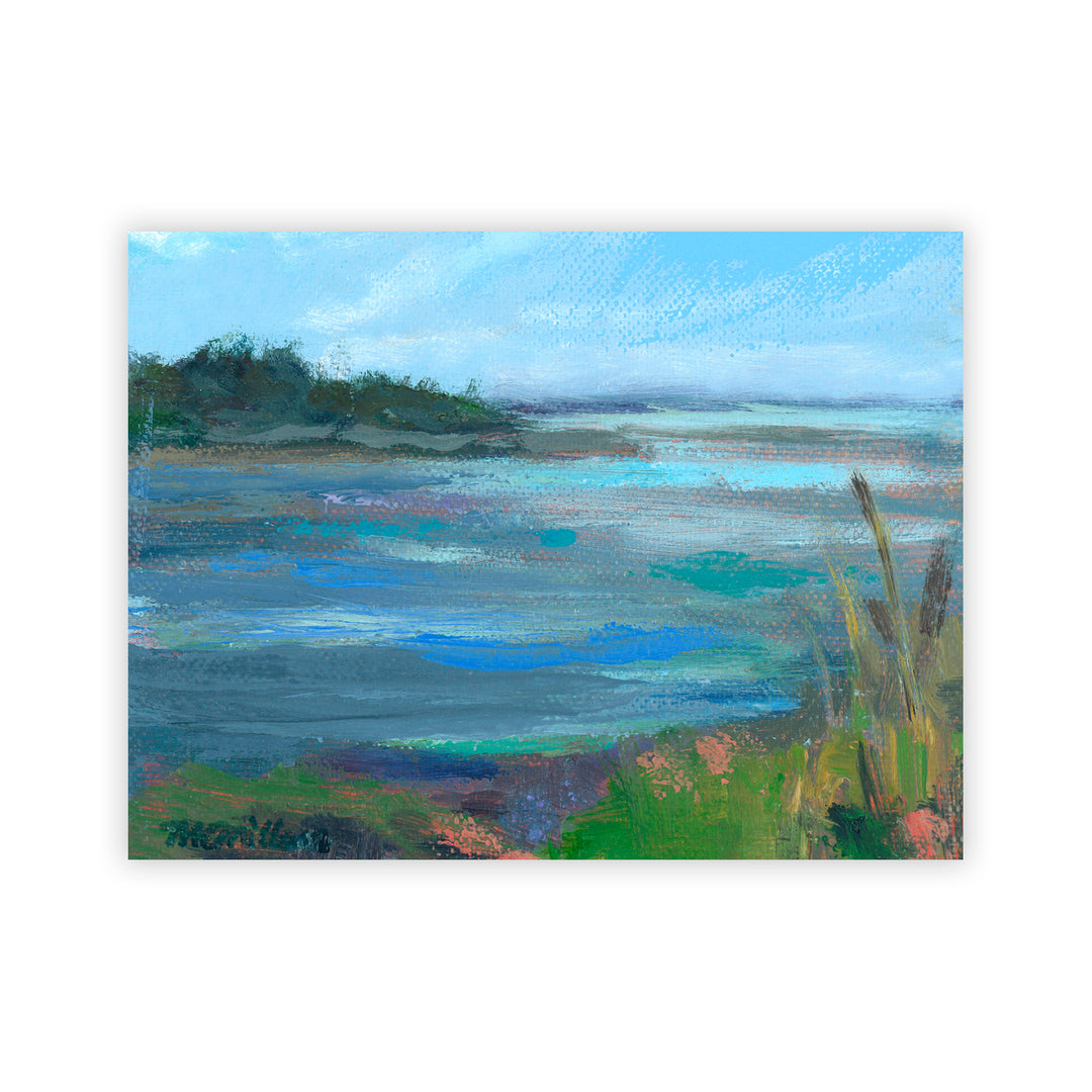 "Coral & Blues" Acrylic Wall Art