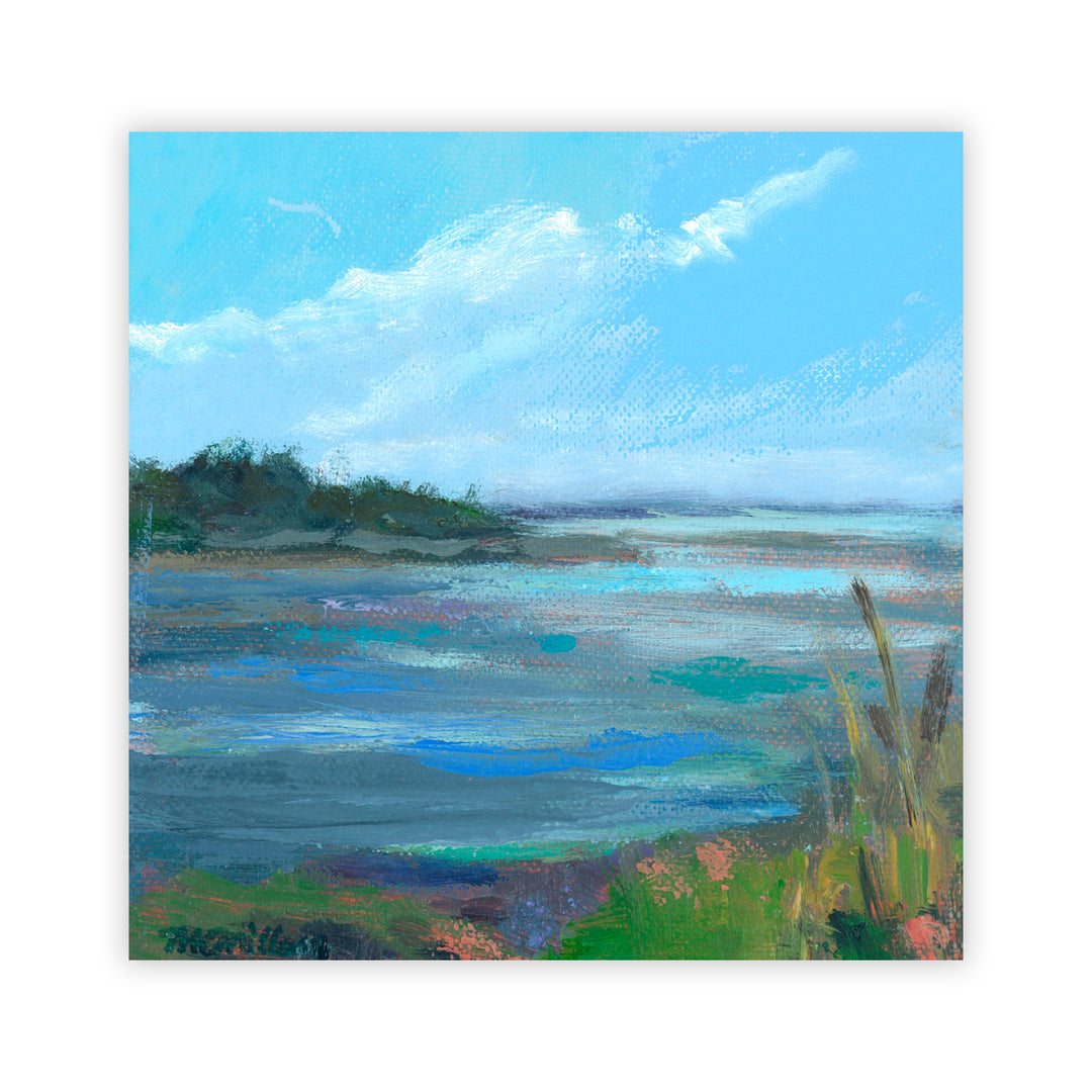 "Coral & Blues" Acrylic Wall Art