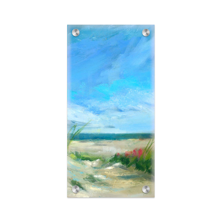 "Flowers & Seagrass" Acrylic Wall Art