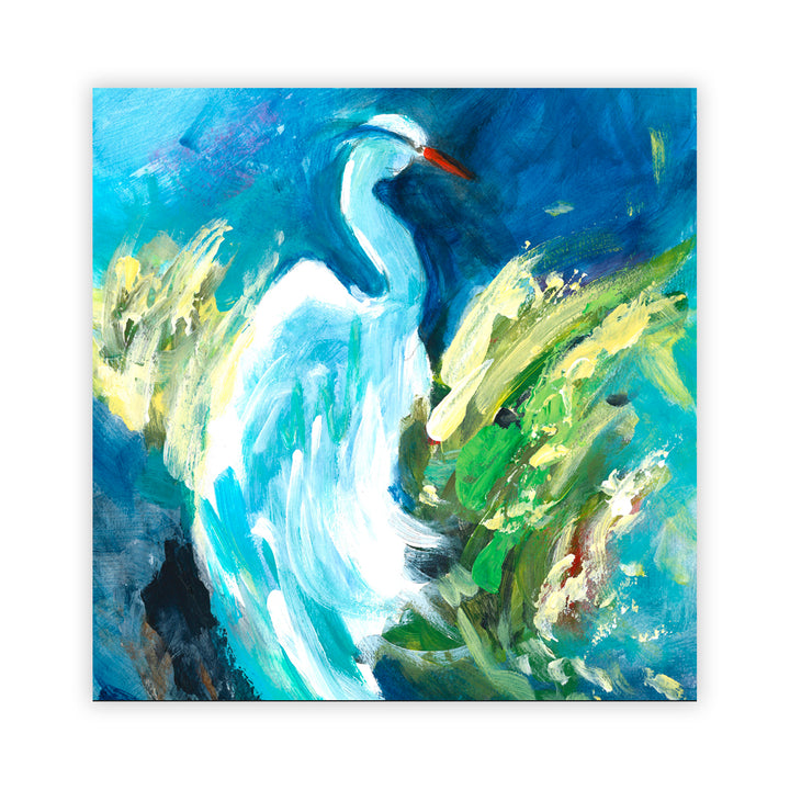 "Heron in Color" Acrylic Wall Art
