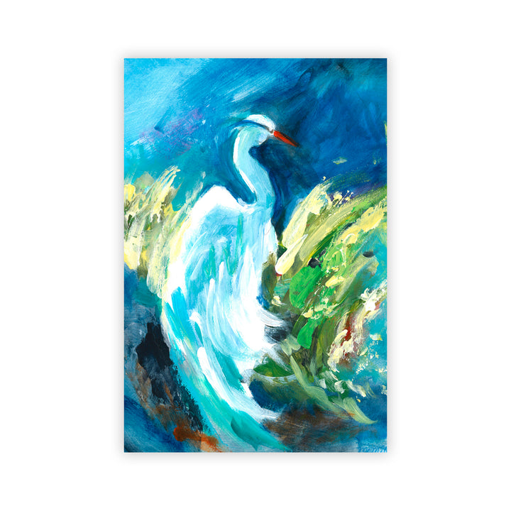 "Heron in Color" Acrylic Wall Art