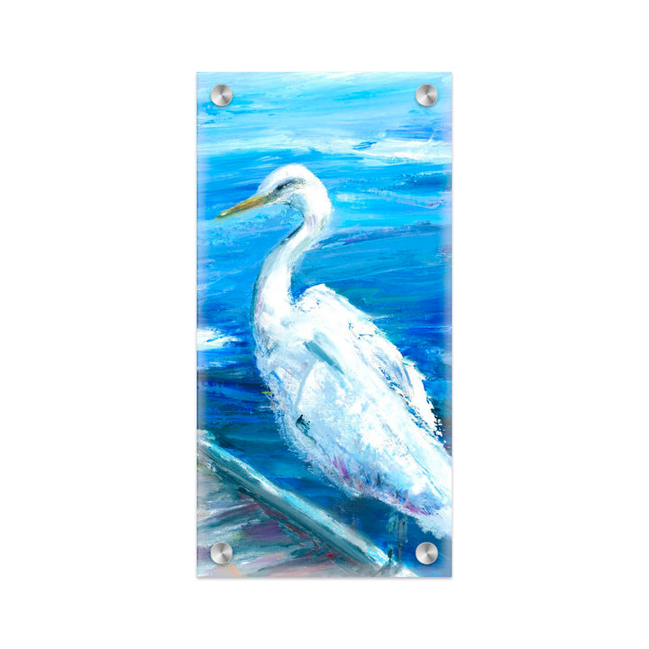 "Heron on Deck" Acrylic Wall Art