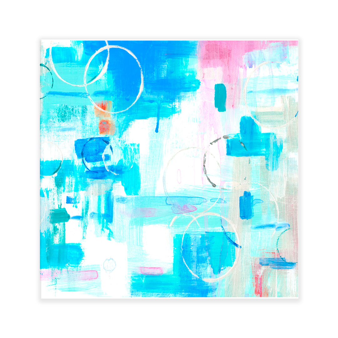 "Silver Circles" Acrylic Wall Art