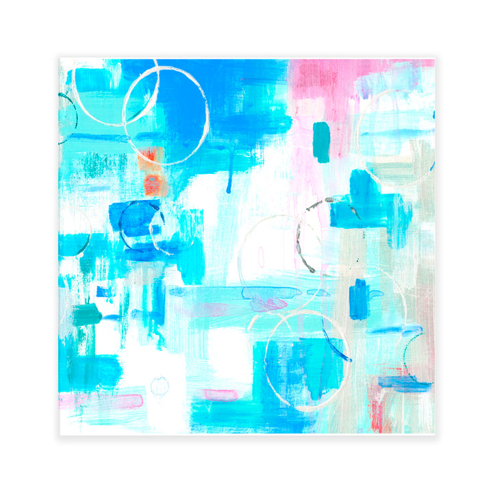 "Silver Circles" Acrylic Wall Art