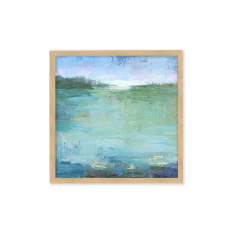 "Watery" Framed Textured Wall Art