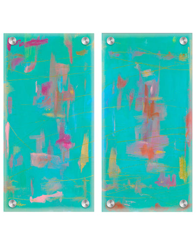 "Compatible Abstract Two Piece Set" Acrylic Wall Art