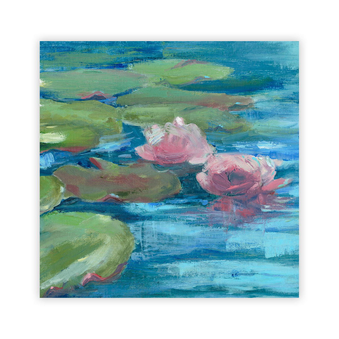 "Green Lily Pond" Acrylic Wall Art