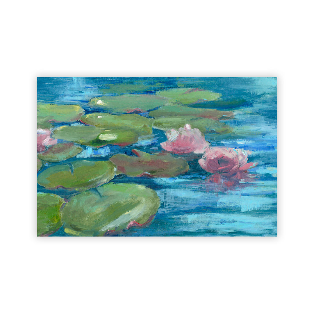 "Green Lily Pond" Acrylic Wall Art