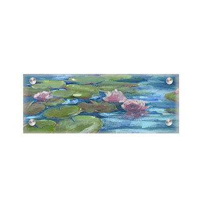 "Green Lily Pond" Acrylic Wall Art