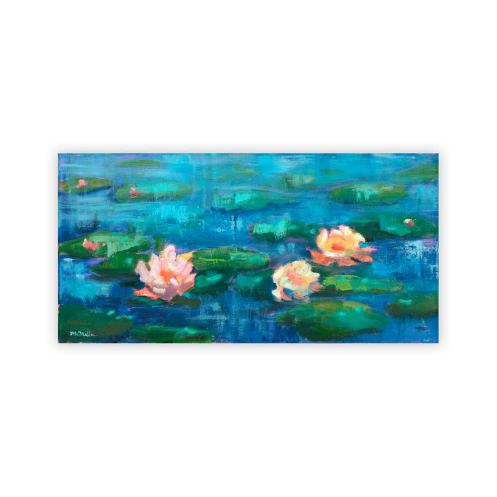 "Blue Lily Pond" Acrylic Wall Art