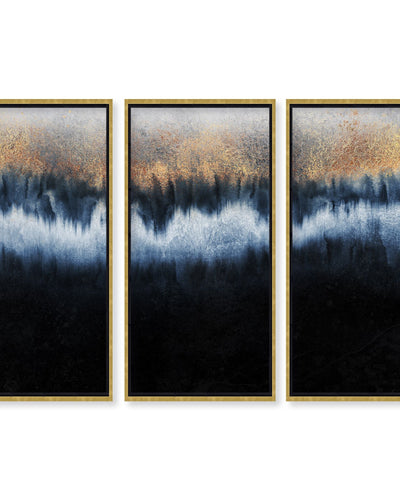 Open Box · "Golden Horizon" Framed Canvas  Wall Art