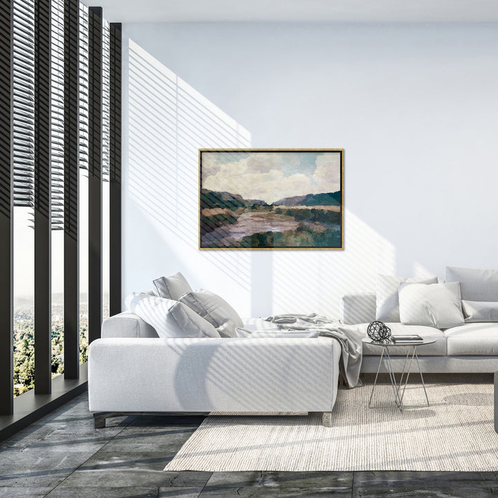 "Kernow Stream" Framed Canvas Wall Art