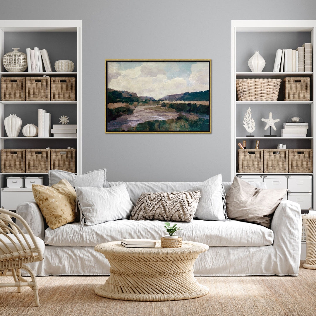 "Kernow Stream" Framed Canvas Wall Art