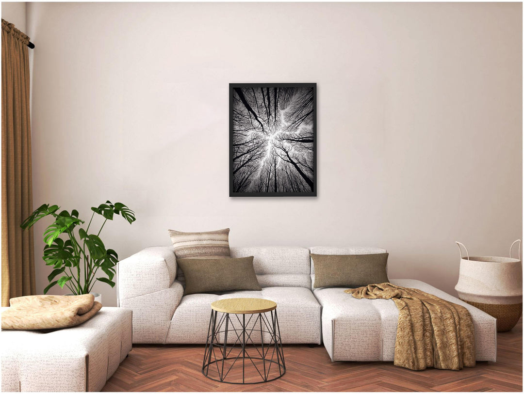 "Ceiling" Framed Textured Wall Art