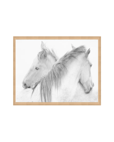 "Horses" Framed Canvas Wall Art