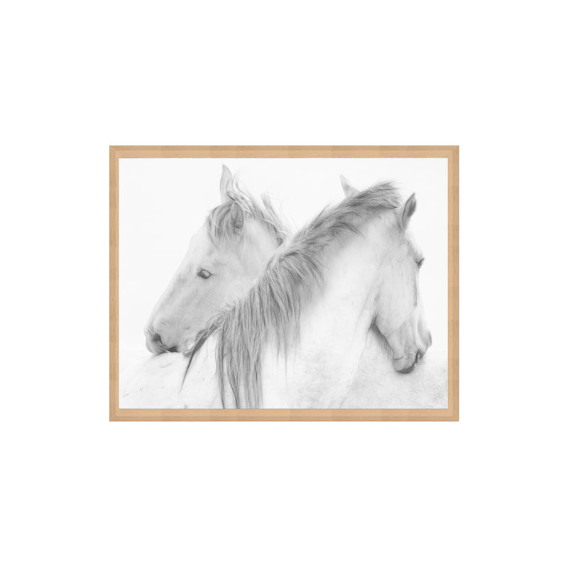 "Horses" Framed Canvas Wall Art