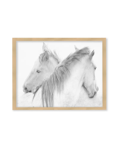 "Horses" Framed Textured Wall Art